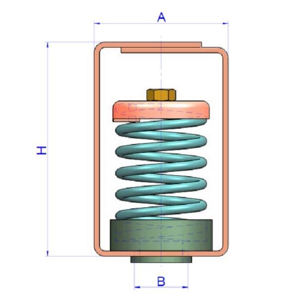 Thumb do produto Apoio Acustico c/Caixa VT 125 - 80x120mm (125Kg) MGO