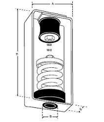 Thumb do produto Apoio Acustico Spring-Rubber SRB-25 (8-100Kg) MGO