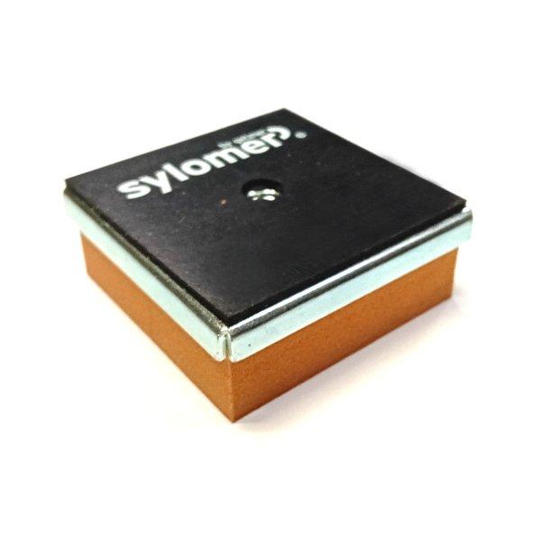 Thumb do produto Apoio Sylomer TSR- 110 - 70x70x30mmxM10 (25-45Kg) Base MGO
