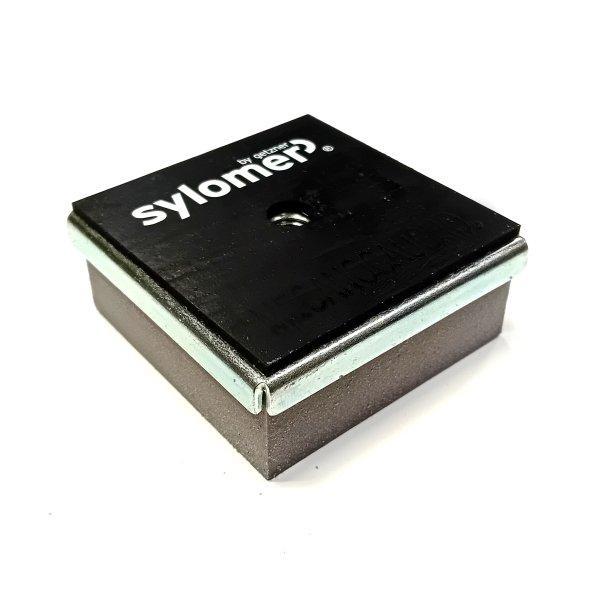 Thumb do produto Apoio Sylomer TSR- 450 - 70x70x30mmxM8 (75-150Kg) Base MGO