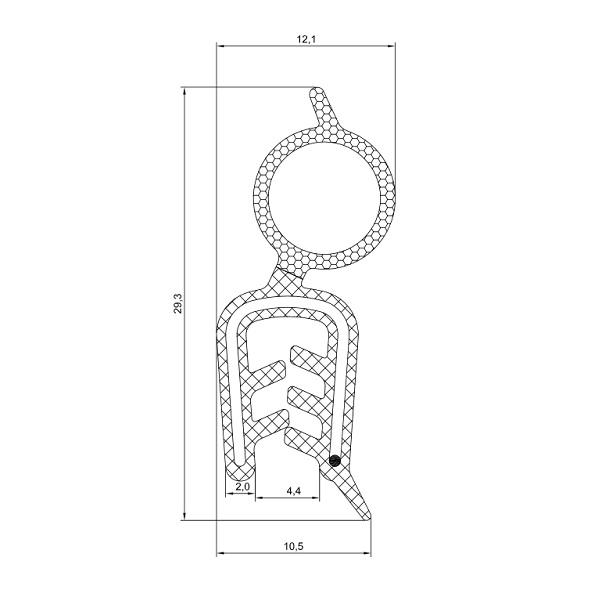 Thumb do produto Guarda Vento Mala c/Aba 29.3x12.7mm MGO