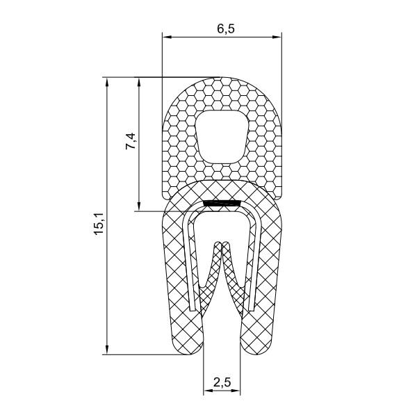 Thumb do produto Guarda Vento Mala  6.5x15.1mm (1-2mm) MGO