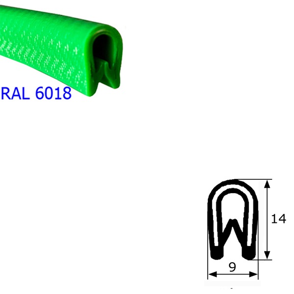 Thumb do produto Guarda Vento Simples 9x14mm Medio Verde Claro (RAL6018)  MGO