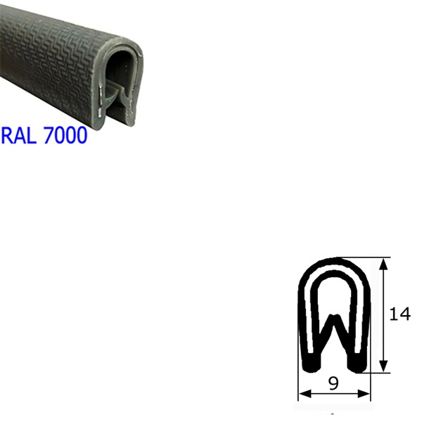 Thumb do produto Guarda Vento Simples 9x14mm Medio Cinzento Escuro (RAL7000)  MGO