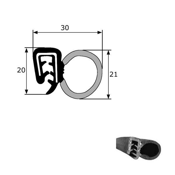 Thumb do produto Guarda Vento Porta 20x30mm (2-4mm) MGO