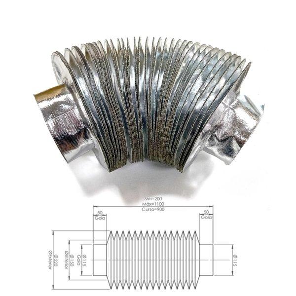 Thumb do produto Fole 115x115x200mm Carbonamida MGO