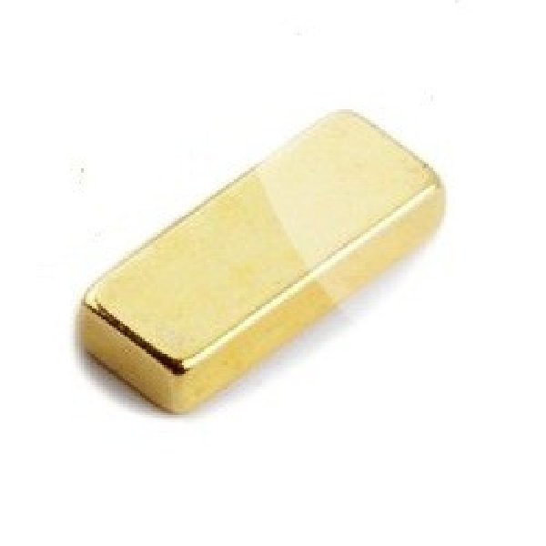 Thumb do produto Iman Neodimio Bloque  10x 4x2mm (N50Ni) (1.1Kg) Dourado MGO