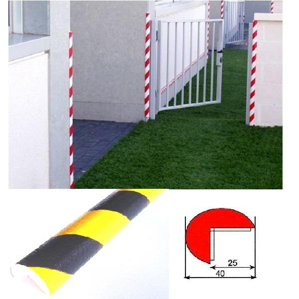 Thumb do produto Protector Esquina Mod.A 25x40mm Amarelo/Preto MGO