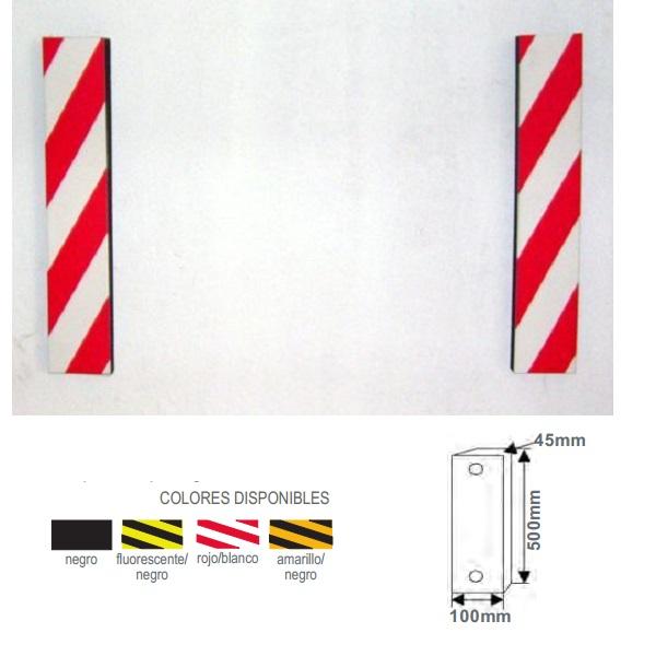 Thumb do produto Protector Parque Estacionamento Parede 45x100x500mm Fluorescente/Preto (Par) MGO