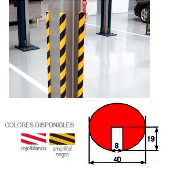 Thumb do produto Protector Esquina Mod.B 8x19x40mm Amarelo/Preto MGO