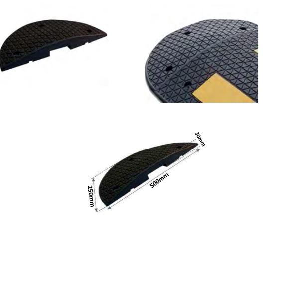 Thumb do produto Redutor de Velocidade 500x250x30mm Borracha Amarelo/Preto Terminal Femea MGO