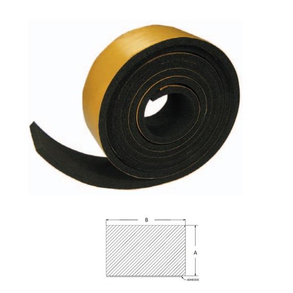Ved.Esponjoso adesivo EPDM  3x 40 mmx10mts. MGO