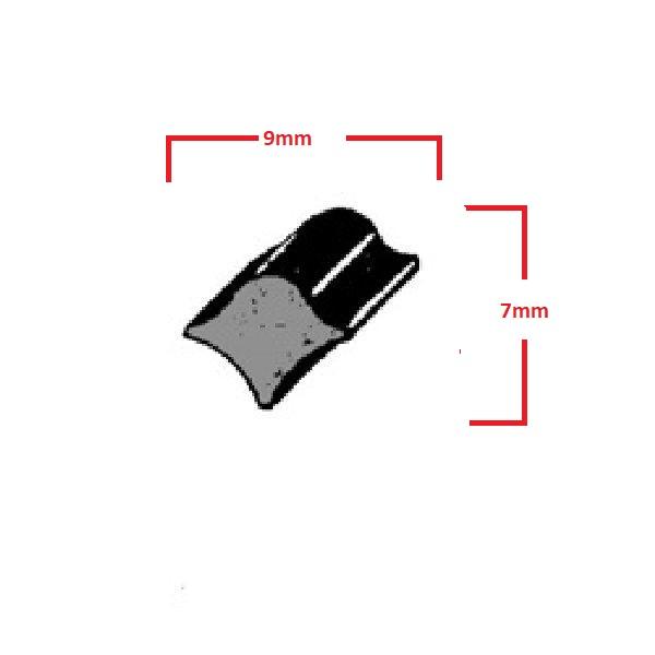 Thumb do produto Vedante Maciço Friso Parabrisas  9x7mm MGO