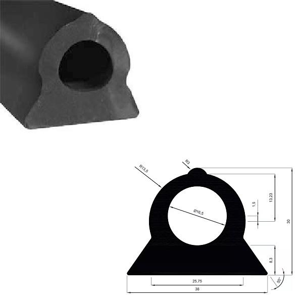 Thumb do produto Vedante Maciço Contentores/Carroçarias 30x38mm Furo 16.5mm MGO