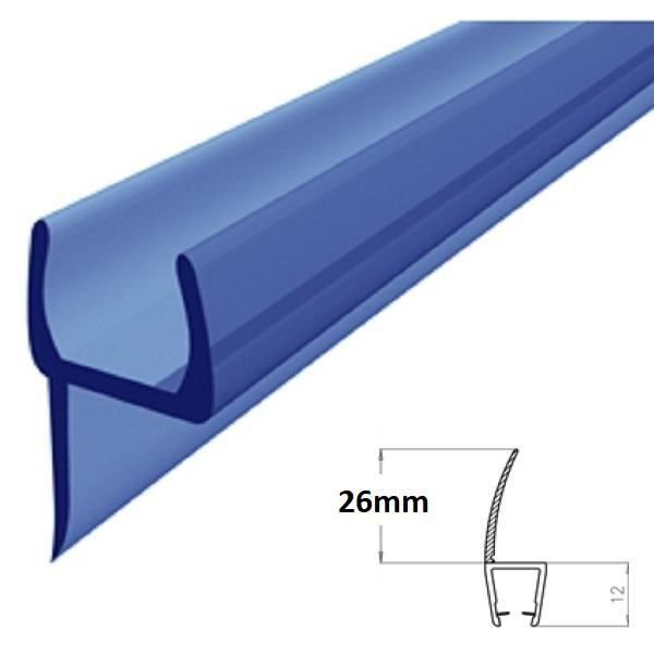 Thumb do produto Perfil PVC Cabine de Duche c/Aba de 26mm Vidro  8mm (2.2mt) MGO