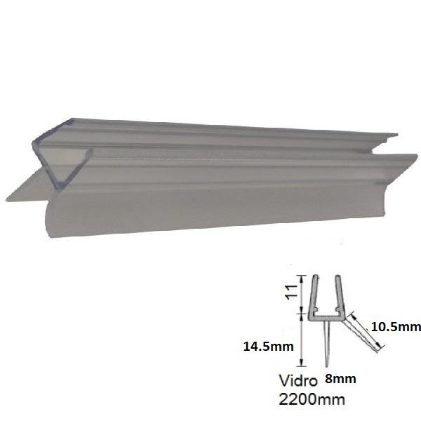 Thumb do produto Perfil PVC Cabine de Duche c/Duas Abas  8mm (2.2mt) (Aba 10.5/14.5mm) MGO
