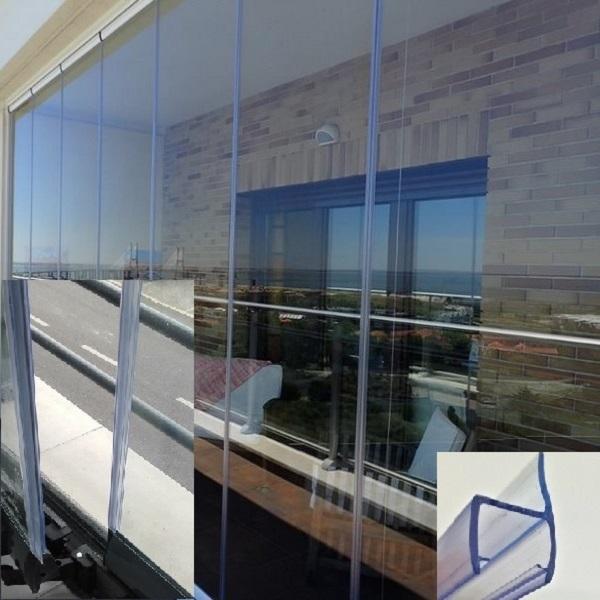 Thumb do produto Perfil PVC Exterior c/Aba de 12mm Vidro 10mm (3mt) MGO