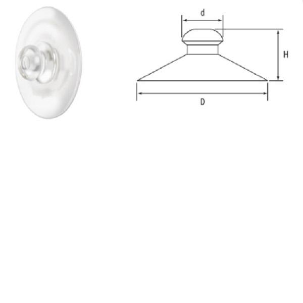 Thumb do produto Ventosa Plástica Transparente s/Furo MGO