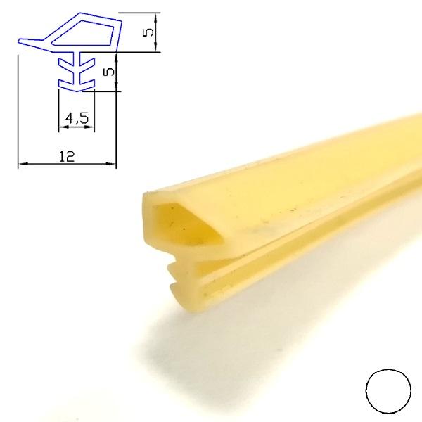 Thumb do produto Perfil PVC Portas e Janelas 5x12x4.5x5mm (ShA74) Branco MGO