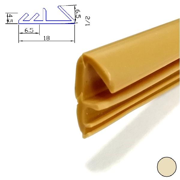 Thumb do produto Perfil PVC Portas e Janelas 4.5x6.5x18mm (ShA74) Marfim Claro MGO