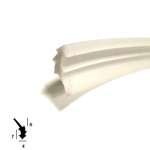 Thumb do produto Perfil PVC Portas e Janelas 4x7x6mm (ShA74) MGO